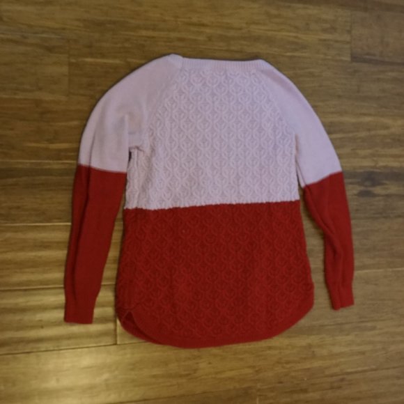 Maison Jules Pink/Red Knit Sweater Size M - Picture 4 of 4